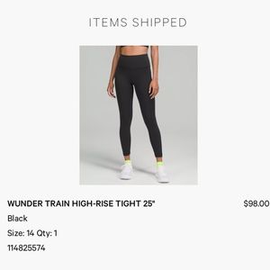 LULULEMON—WUNDER TRAIN HIGH-RISE TIGHT 25"